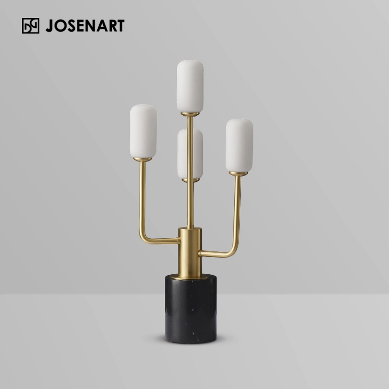 Midcentury Brass Table Lamp Design JOSENART Josenart