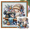 Sewing Machine Gnome-18CT Stamped Cross Stitch 30*30cm/11.81*11.81in