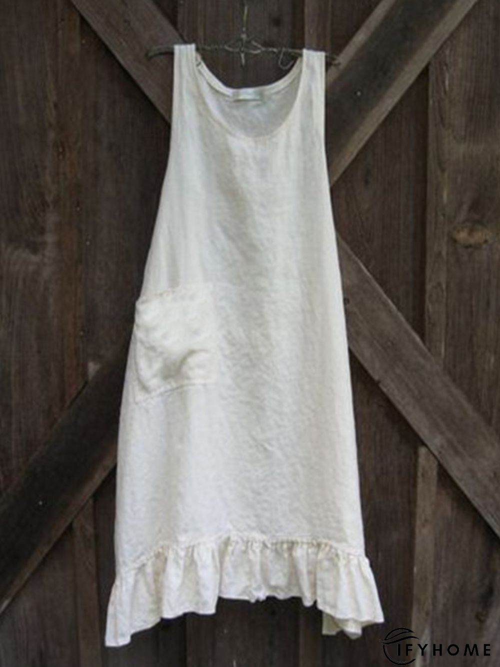 Casual Sleeveless Round Neck Plus Size Dress | IFYHOME