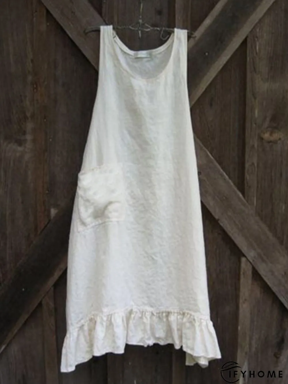 Casual Sleeveless Round Neck Plus Size Dress | IFYHOME