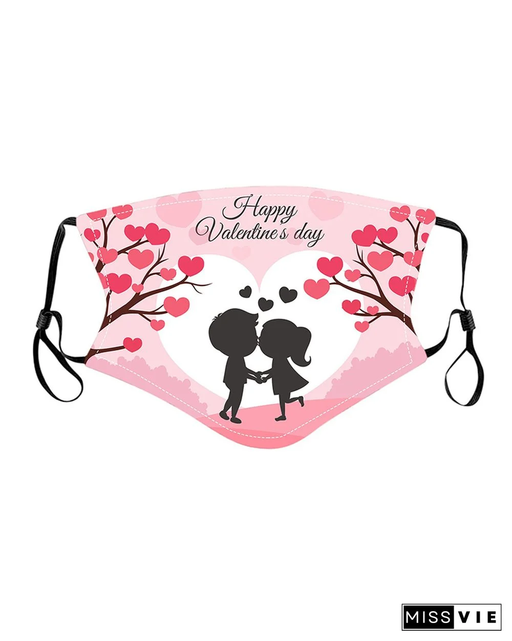 Valentine's Day Print PM2.5 Filter Breathable Face Mask