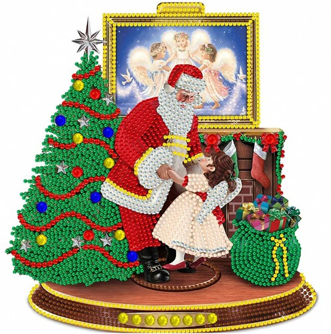 Partial Special-Shaped Diamond Painting - Christmas Atmosphere 30*30CM