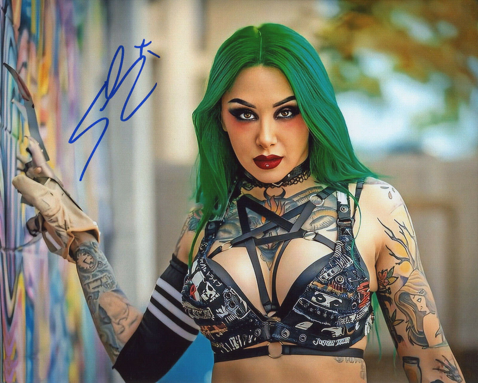 Shotzi Blackheart autographed 8x10 Sexy Hot In Person TNA WWE #23