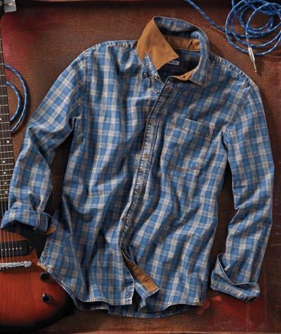 Men's Plaid Casual Versatile Long Sleeve Shirt