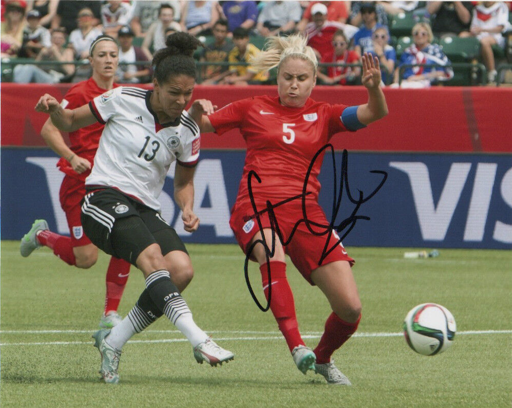 England World Cup Steph Houghton Autographed Signed 8x10 Photo Poster painting COA B