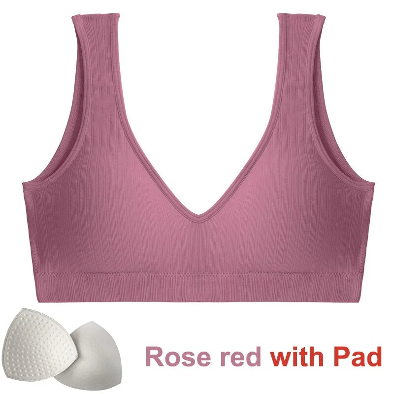 Women Crop Top Sexy Push Up Brassiere Tube Tops Seamless Bra Tank Top Bralette Lingerie for Female Underwear Backless Intimates