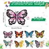 8Pcs Butterfly Diamond Painting Bookmarks Acrylic DIY Diamond Art Bookmarks Kits