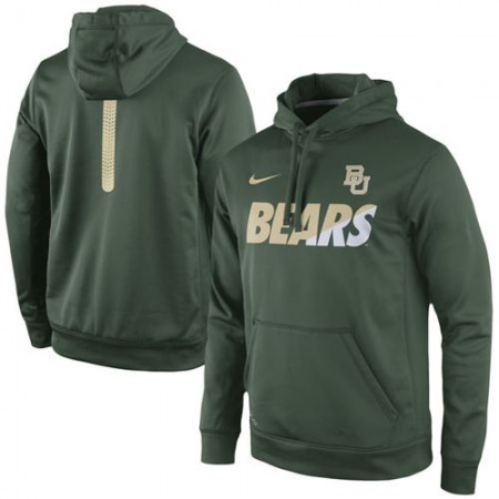 Baylor Bears  Sideline KO Fleece Therma-FIT Performance Hoodie Green