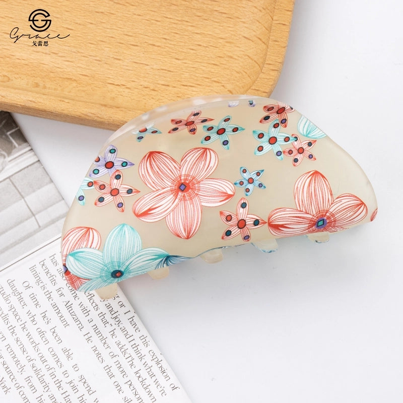 Sweet Flower Arylic Hair Claws