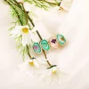6PCS Floral Drop Glue Barrettes Hair Clips
