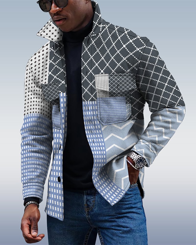 Men's Casual Gradient Jacket 057