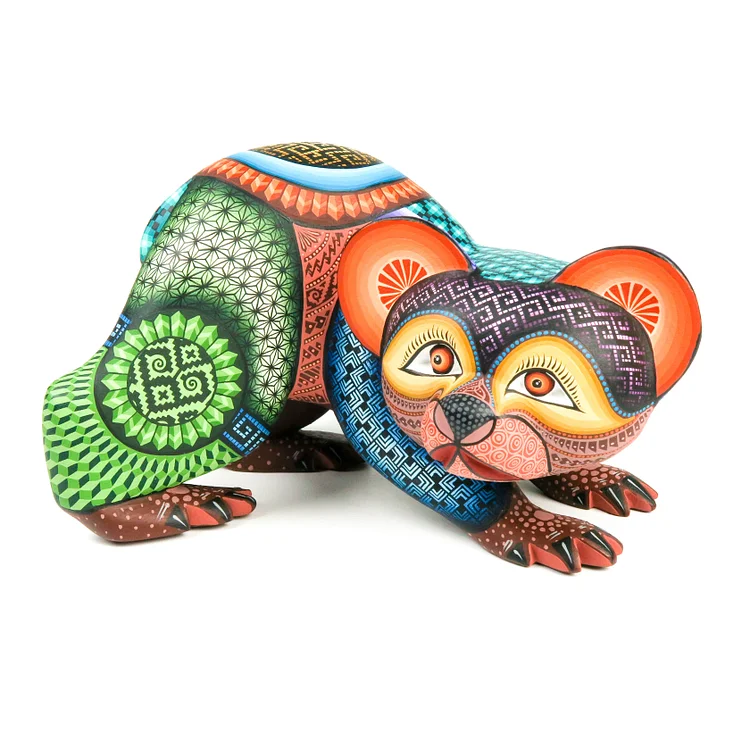 Beautiful Bear - Oaxacan Alebrije Wood Carving - Jose Calvo & Magaly Fuentes