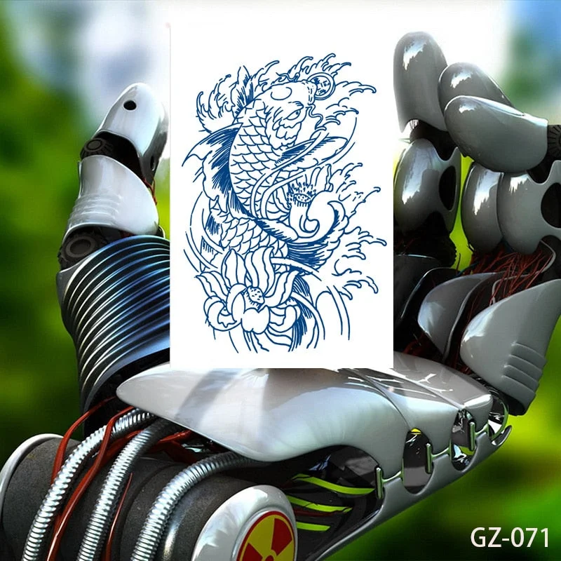 Temporary Waterproof Tattoo Stickers Talisman Get Love Disaster Elimination Juice Ink Men Women Chest Body Arm Fake Tatoo Beauty