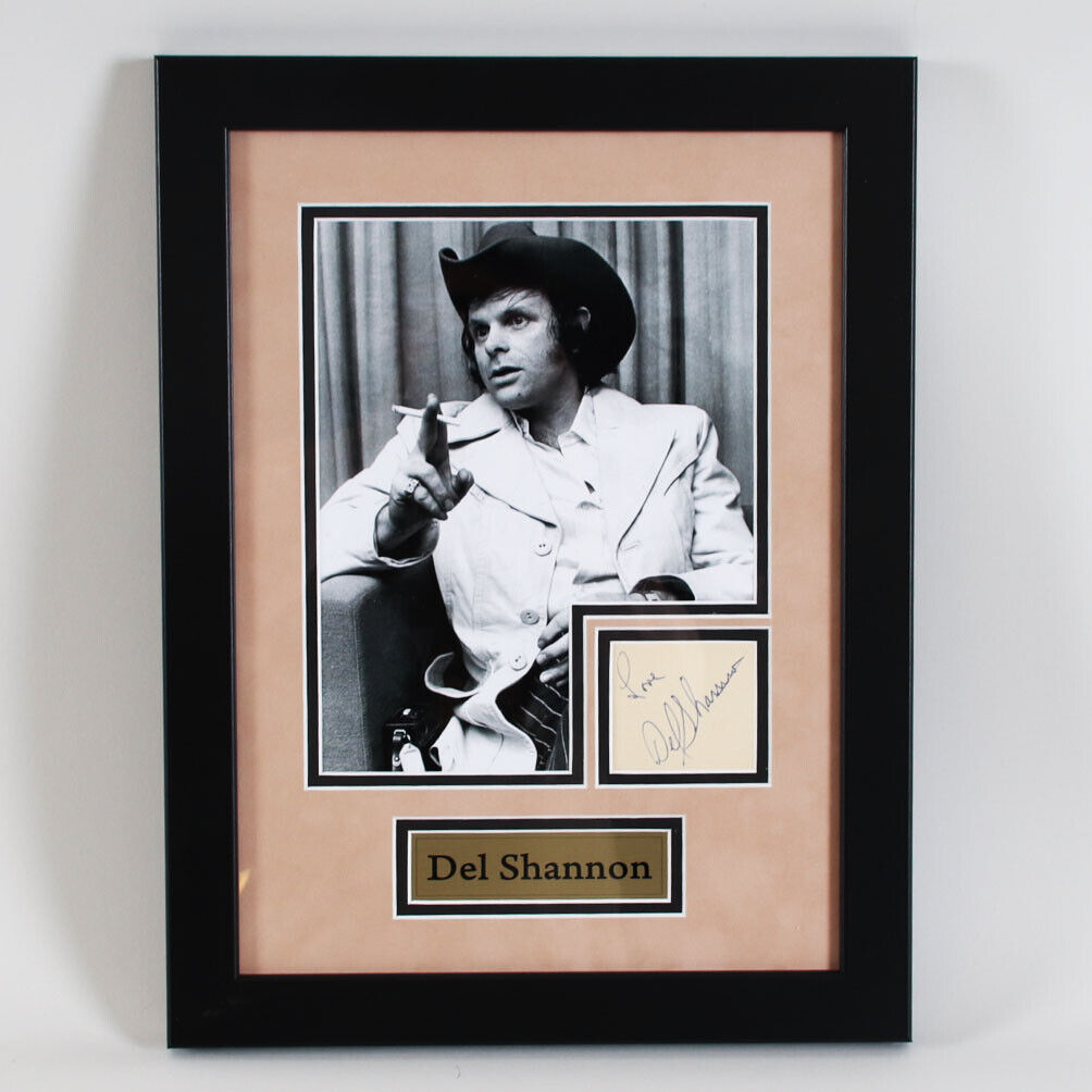 Del Shannon Signed Photo Poster painting Display - COA JSA