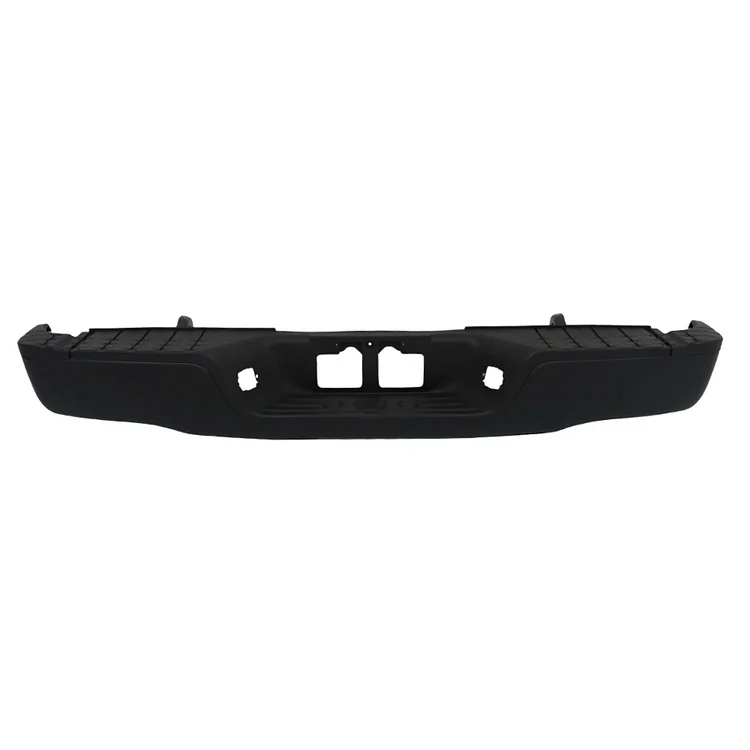 SEBLAFF Rear Step Bumper Assembly Black Steel without Park Sensor Holes Replacement for 2007-2013 Tundra TO1103118