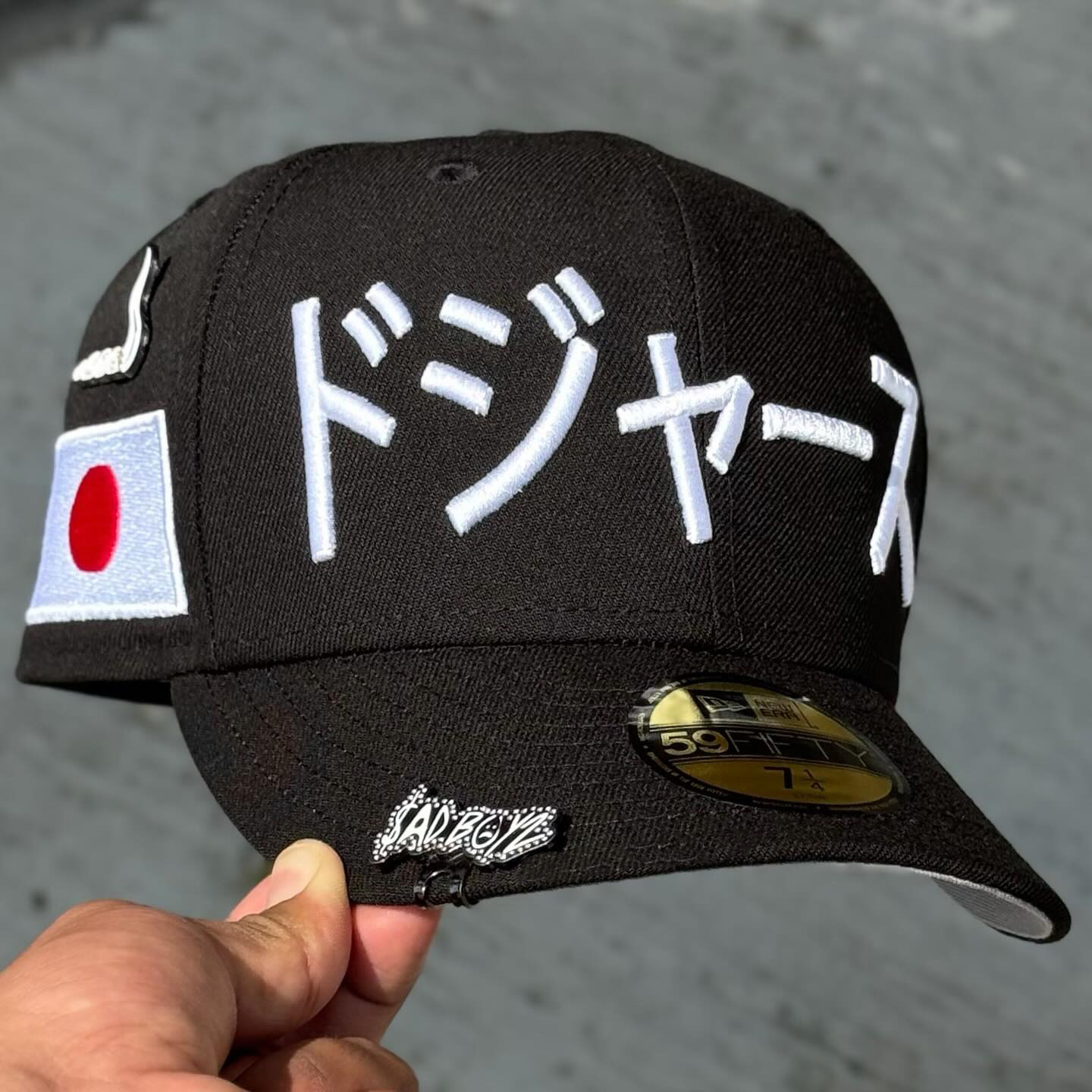 NEW ERA NY  DODGERS KANJI JAPAN BLACK PRIME EDITION EMBROIDERED CASUAL BASEBALL CAP