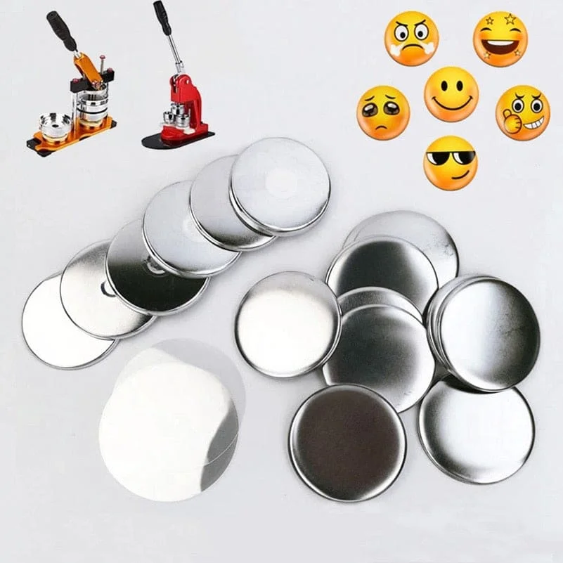 Magnetic Fridge Button Badge Parts (50 Pieces)
