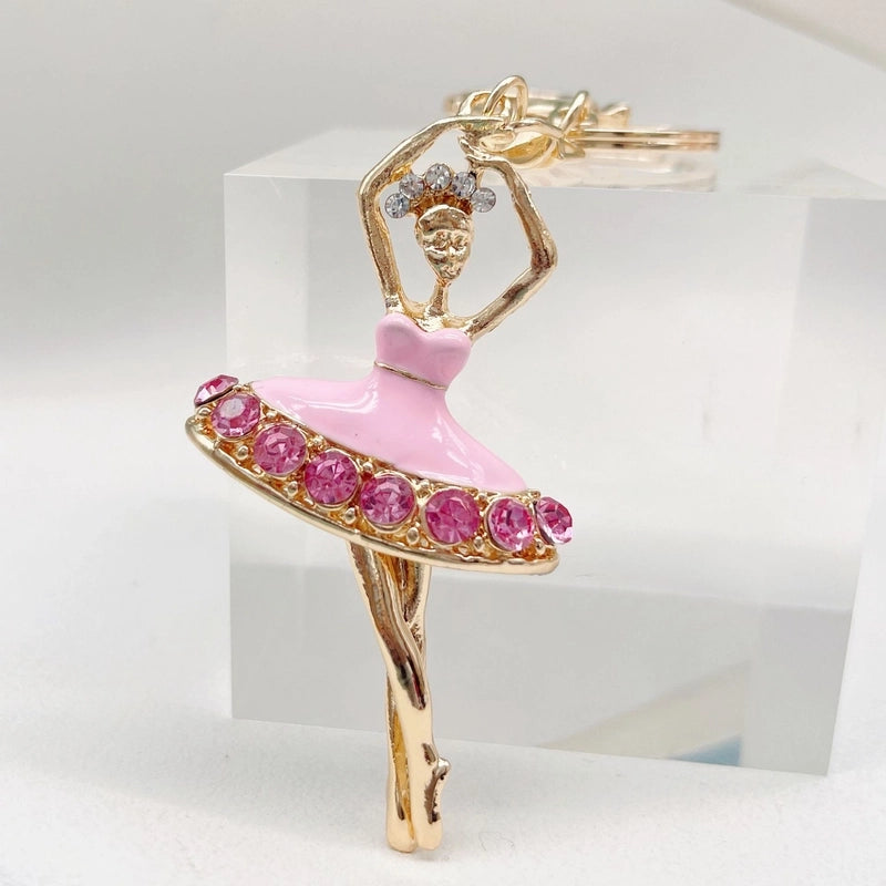 Korean Style Human Imitation Pearl Metal Unisex Keychain