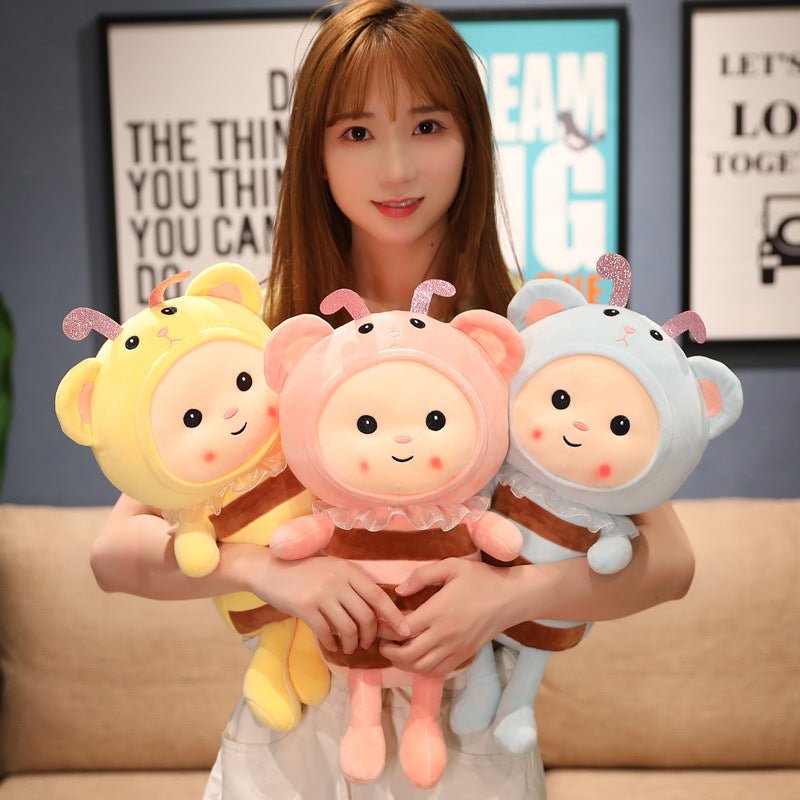 Bee Stuffed Animal Kawaii Soft Cuddly Plush Toy