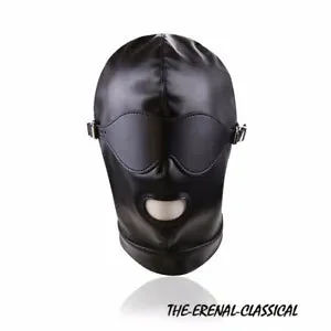 pornhint Pornhint Soft PU Leather Mask Funny Black Fetishs Restraints cProducts Men