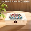 5D DIY Diamond Painting Handmade Wood Storage Box Crystal Storage Case (Chicken)