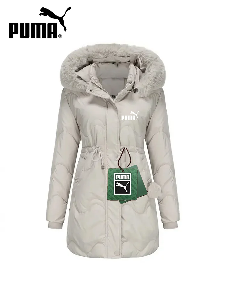 Kurtka damska PUMA&reg; bawełniana z odpinanym kapturem zapewniająca ciepło jesienią i zimą