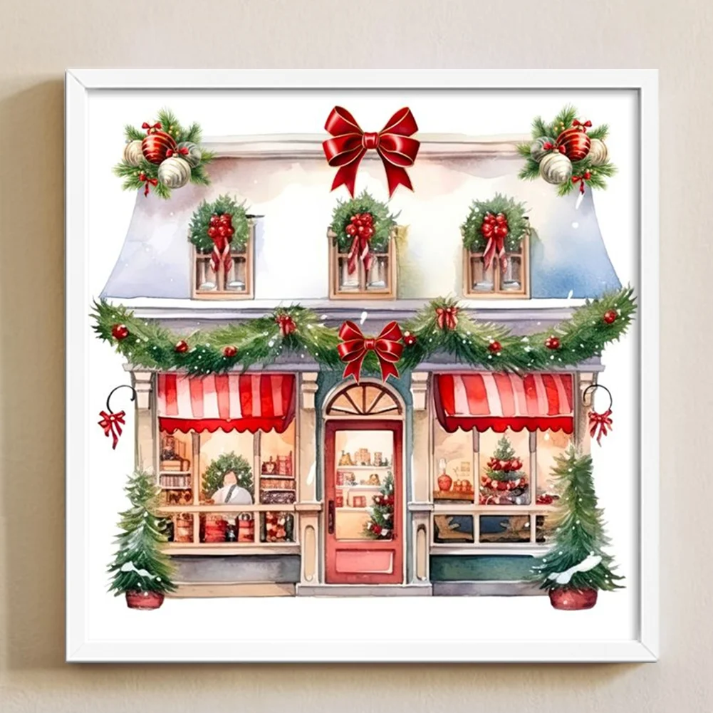 DIY Stamped Cross Stitch 11CT Full Embroidery 50*50cm - Christmas Shop