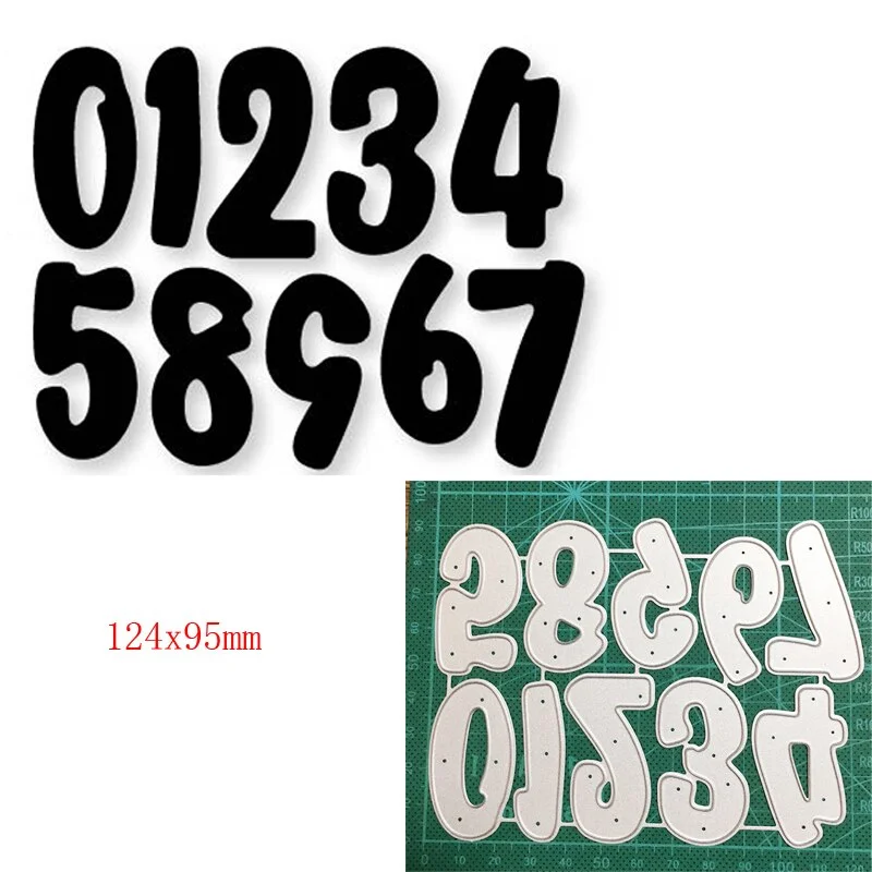 Craft Metal Cutting Dies Cut Die Mold Alphabets Letter Number Decoration Scrapbooking Dies Knife Mould Blade Punch Stencils Dies