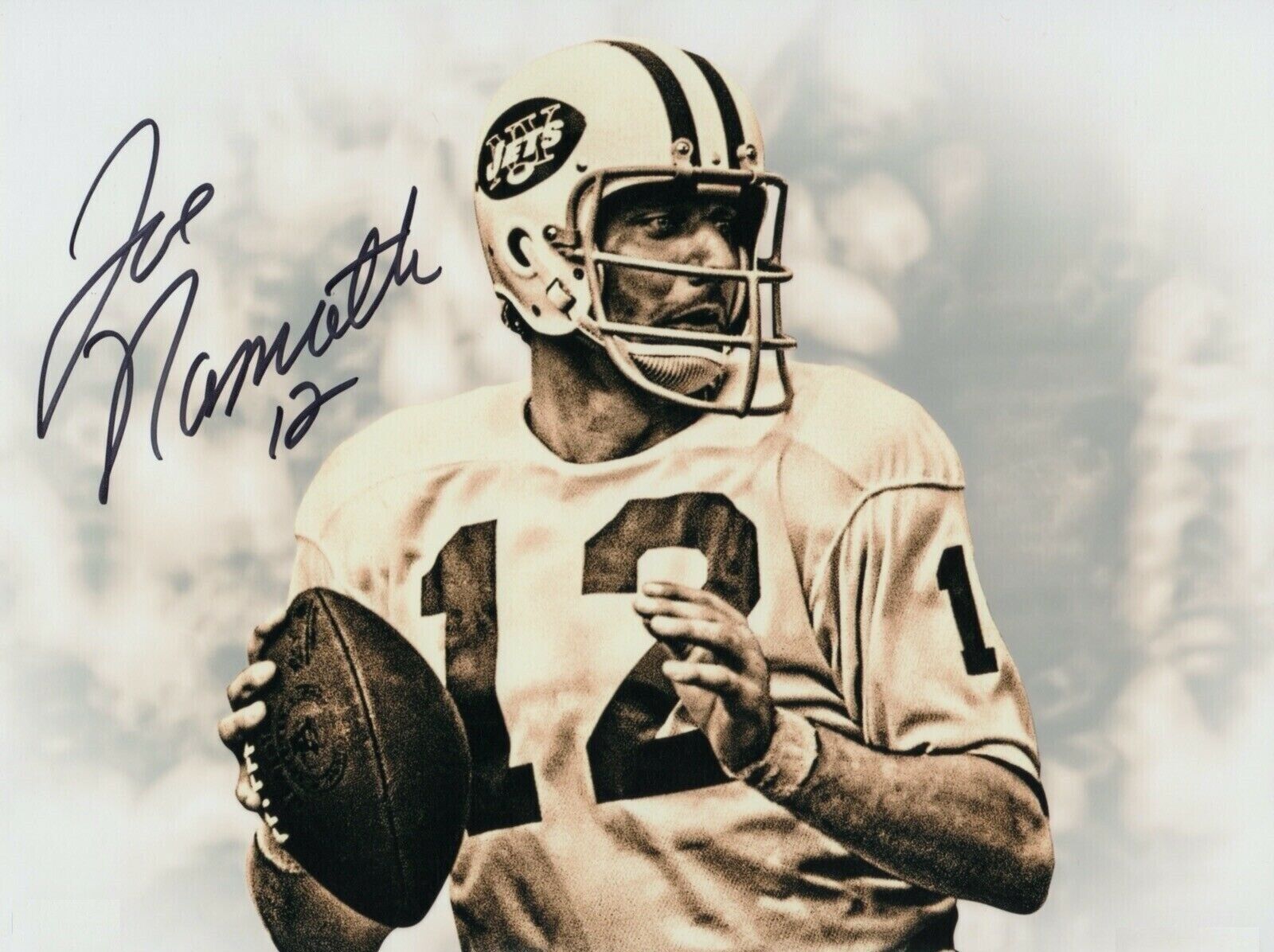 Joe Namath Autographed Signed 8x10 Photo Poster painting ( HOF Jets ) REPRINT ,