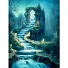 Quiet Night Trickle-Paint by Numbers Acrylic Painting 30*40CM