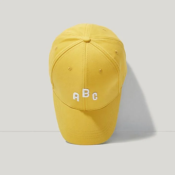 Color Matching Letter Embroidered Cap-dark style-men's clothing-halloween