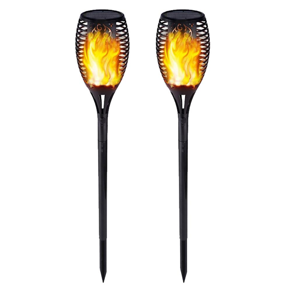 

2pcs 33LED Control Solar Flame Waterproof Torch-Solar Light, 501 Original