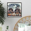 (40*40cm)Halloween Street - Full Round Drill Diamond Painting