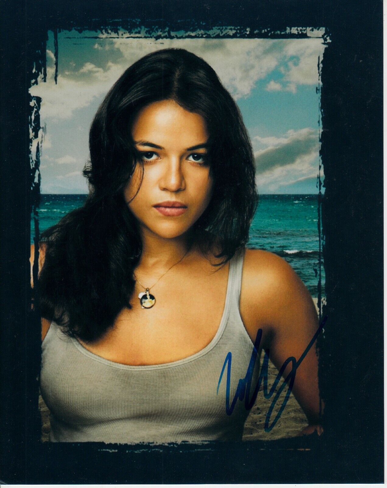 MICHELLE RODRIGUEZ SIGNED SEXY FAST AND FURIOUS Photo Poster painting UACC REG 242 (10)