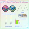 2pcs Butterfly Flower Diamond Painting Double-sided Crystal Window Suncatcher Craft Set Birthday Gifts Home Garden Decor Hanging Kit