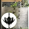 Lotus Rain Chain Rain Catcher Chain Outdoor Garden Hanging Rain Catcher Cups
