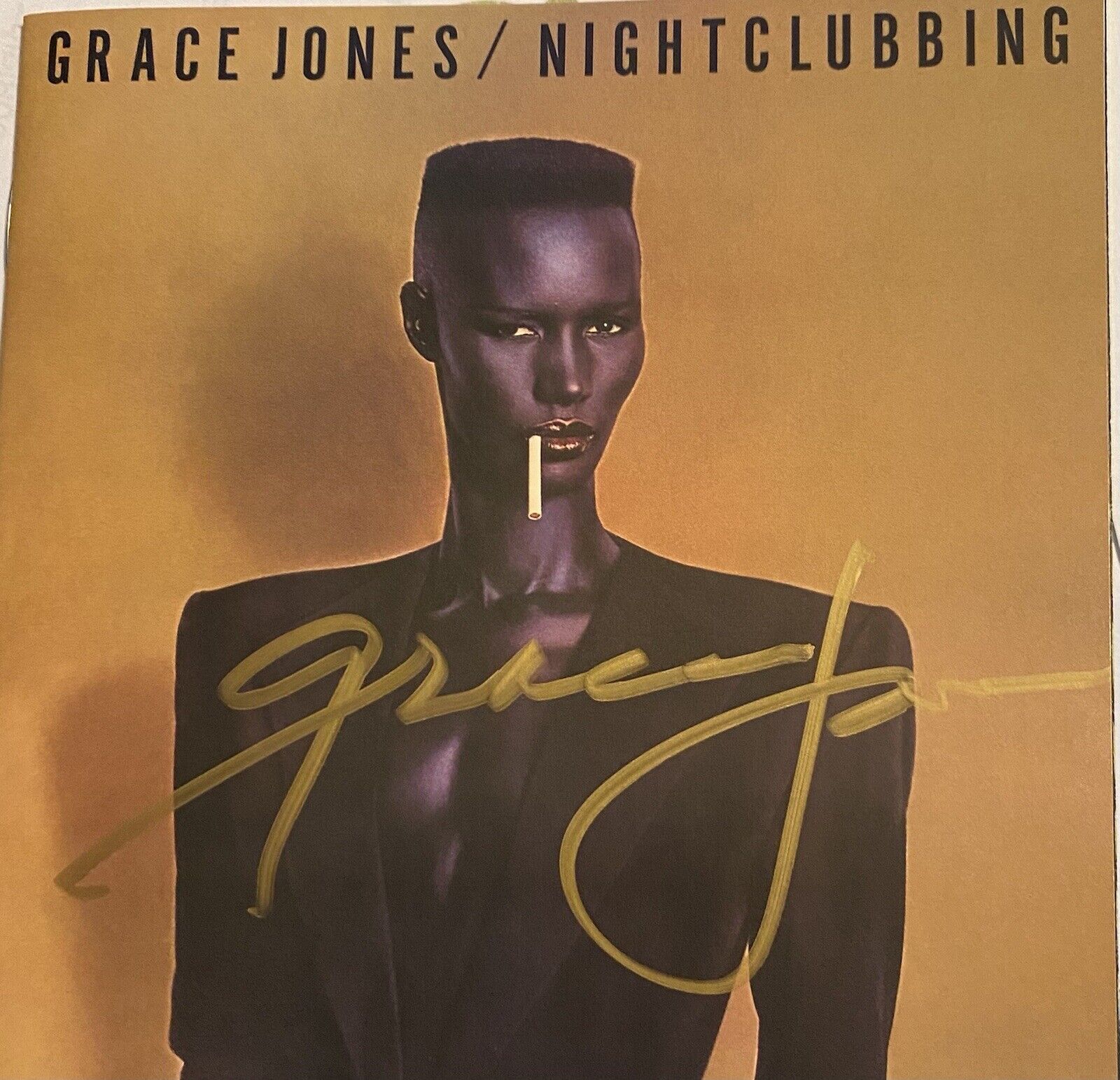 Grace Jones Signed Autographed NIGHTCLUBBING CD