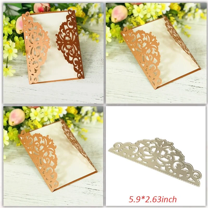 Wedding Invitation Dies Scrapbooking Metal Cutting Dies New 2019 Valentine's Day Decoration Craft Dies Cut for Card Making