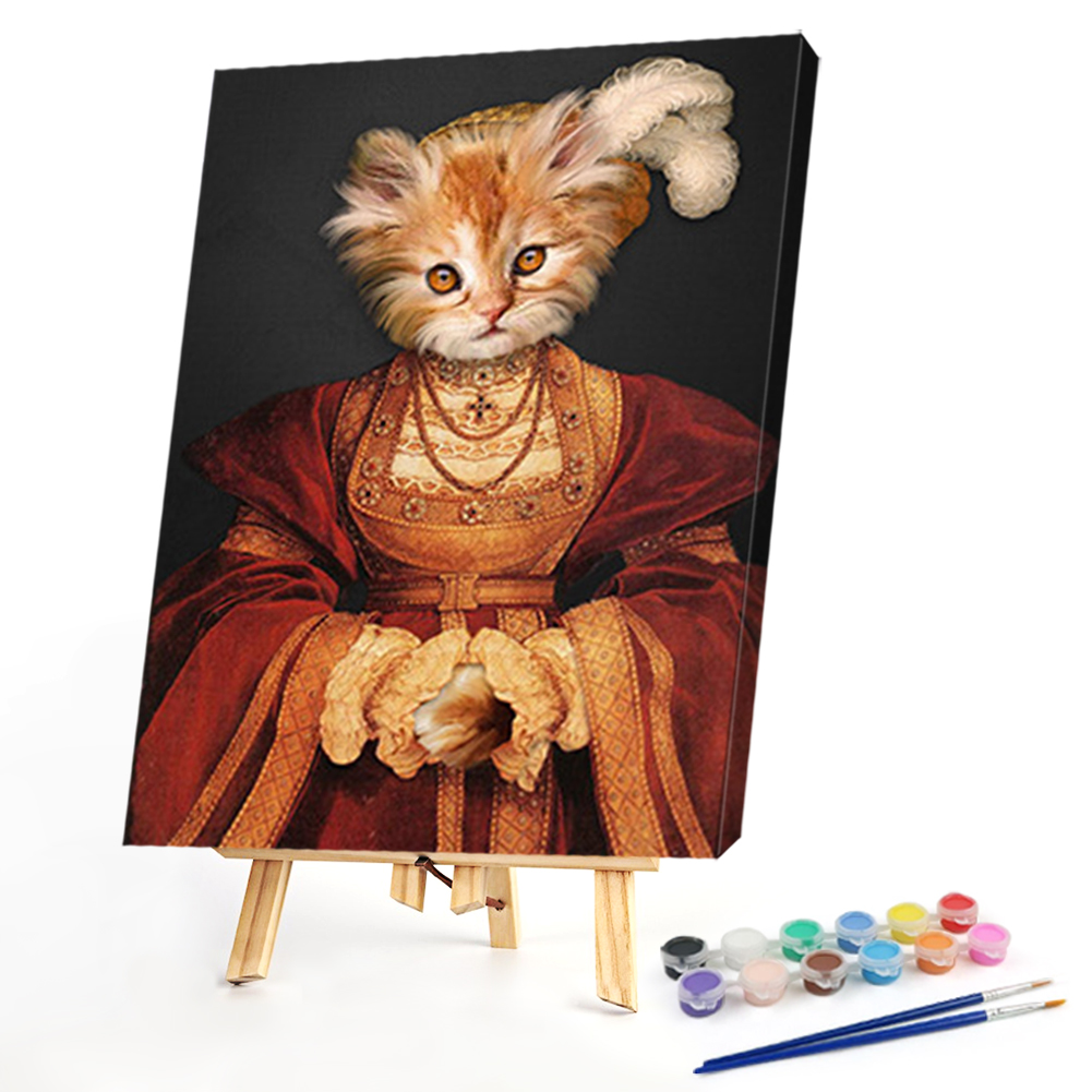 

40*50CM - Paint By Numbers - Dame Cat, 501 Original