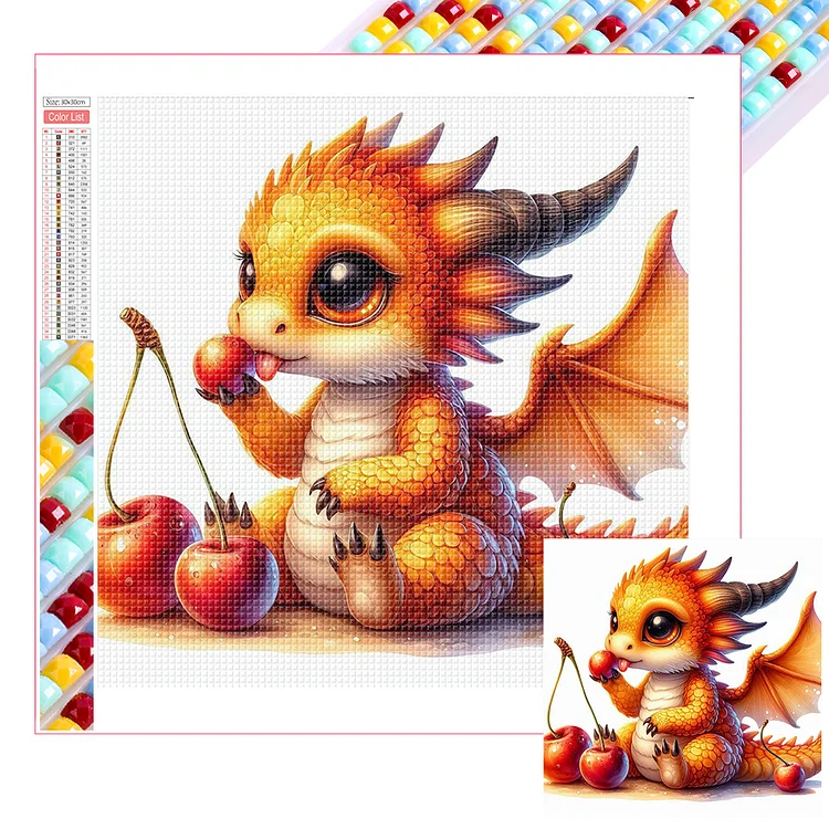 Dragon - Full Square Drill Diamond Painting - 30*30CM(Picture)