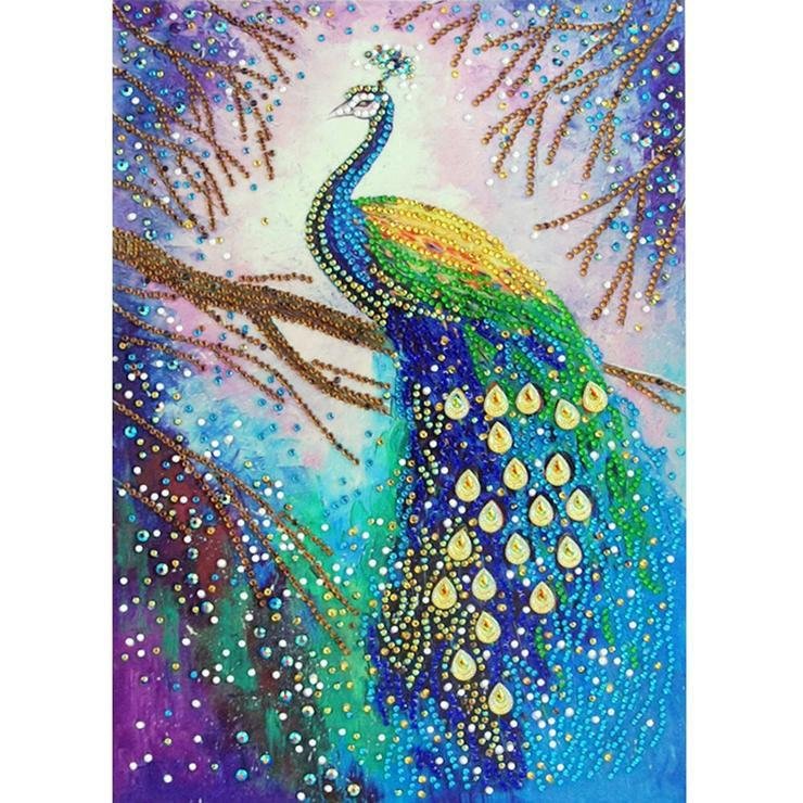 Peacock - Crystal Rhinestone Diamond Painting