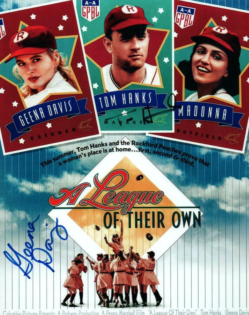 Tom Hanks Geena Davis signed 8x10 autographed Photo Poster painting + COA