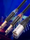 Professional Male 3pin XLR To Dual 6.35mm Male TS Mono Plug Cable Accessories