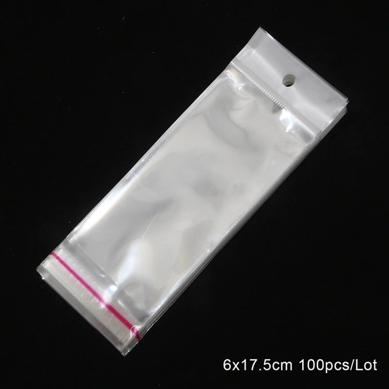 Minimalist Commute Solid Color Plastic Jewelry Packaging Bags