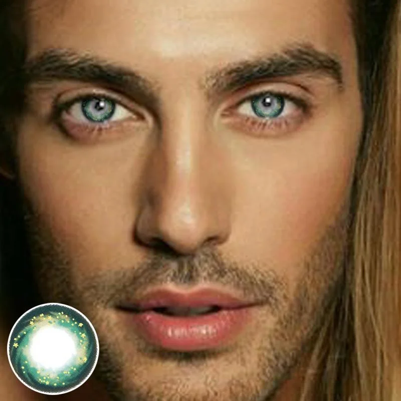 Men's Green Starry Sky (12 months) contact lenses