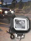 40W Motorcycle LED Spotlight 12-80V Driving Fog Lamp White Yellow DRL Headlight