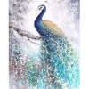 Blue Peacock  | Full Round Diamond Painting Kits