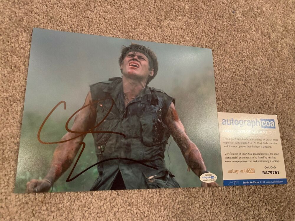 WILLEM DAFOE SIGNED 8X10 Photo Poster painting PROOF AUTOGRAPHED PLATOON