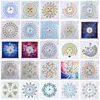 DIY Diamond Painting White Flower Wall Clock Craft Art Decor