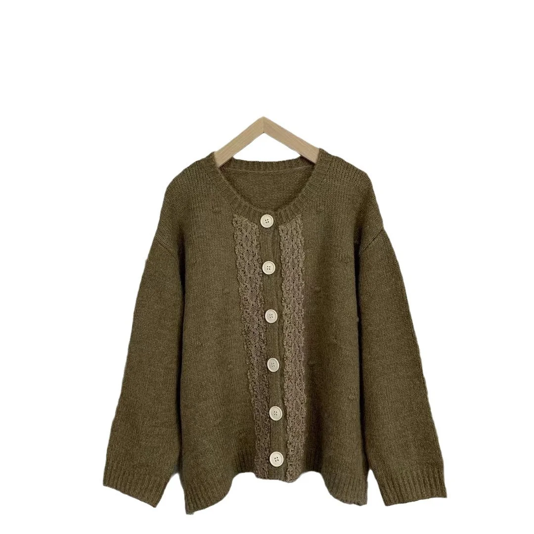Chicfifth Sweater Women Winter Long Sleeve High Quality Autumn Vintage Top Knitted Cardigan